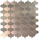 art3d 12 " x 12 " Peel and Stickメタルサーフェス装飾壁タイル 10 Sheets ブロンズ A16005P10