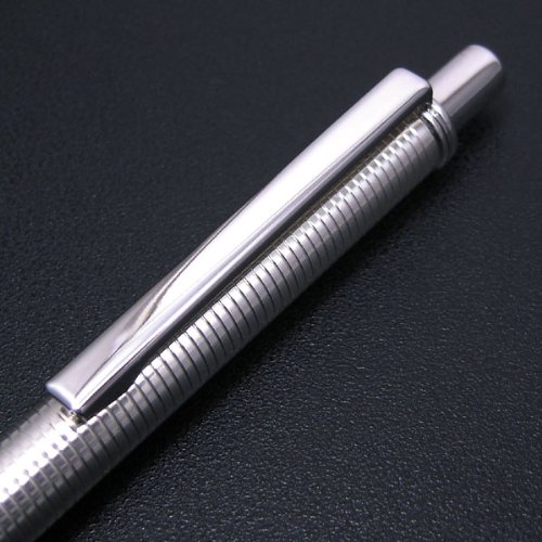 新品未使用　セッテラギ　settelagi シルバーボールペン　イタリア製 シルバーのボールペン 横しま模様 セッテラギ：イタリア製 | 文具百貨