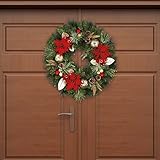 魅力的な、Festive Beautifully arranged 30 cm装飾人工花輪 – Perfect for追加Holiday Cheerをドア、部屋、スペース
