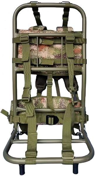 Ornatego 折りたたみ背負子 キャリー 登山用 アルミ合金 ポータブル 耐荷重60KG 頑丈 バックパック外枠 釣り キャンプ アウトドア 登山 トレッキング 折りたたみ式 軽量 多用途 携帯便利 ハイキング用品 - 1