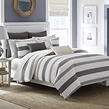 Nautica Duvet, Sham Cover Set (Twin) Lawndale Grey [並行輸入品]