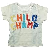 《初夏盛夏対応》 CHILD CHAMP(チャイルド チャンプ) スラブ天竺バック切り替えロゴApTシャツ 110cm/IV NO.C-86182111