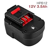 black & decker バッテリー HPB12 12v バッテリー ブラックアンドデッカー バッテリー 12v 3.5A互換バッテリー 12v Black＆Decker バッテリー 12v互換バ