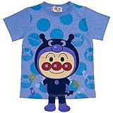 【本体綿100％】2017年 夏物 アンパンマン 天竺 足ブラ 半袖Ｔシャツ Anpanman サックス◇95cm