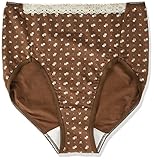 ネトゥル ベア天竺小花柄産後サポートショーツ M ブラウン 1862