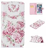 UNEXTATI iPhone 7 Plus 用 ケース PU レザー 手帳型ケース カバー 液晶保護 カード収納 スタンド機能 iPhone7 Plus 対応 (ピンク #4)