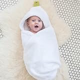 Puj Hug Hands Free Hooded Infant Towel, White by Puj