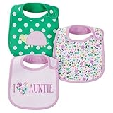 Just One You Made by Carter's Baby Girls' Turtle 3-Pack Bib Set - Purple [並行輸入品]