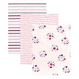 Luvable Friends Flannel 3 Piece Receiving Blankets, Girl Dots by Luvable Friends