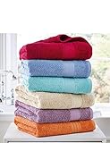 Christy 2個パックPlainタオル Hand Towel (20" x 35") ブルー RT480BLUH