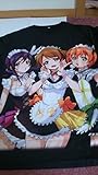ラブライブ！　小泉花陽　星空凛　園田海未　メイド編　ブラックＴシャツ