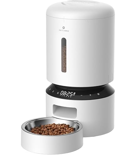 PETLIBRO 自動給餌器 猫 スマホ遠隔操作 2WAY給電 Amazon | PETLIBRO 自動給餌器 猫 多頭飼いに向け 5L大容量 1日6食 1食
