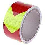 k-outdoor 車用反射テープ 車DIY 警告光反射 リフレクター 事故防止 夜間に目立つ 耐摩耗性 サイクリング オートバイバイク/自転車用 5m (赤黄)
