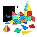 NextX建物ブロック玩具32ピースクリア3d磁気タイルセット、早期教育Stemおもちゃfor Boys and Girls – Kid 's誕生日ギフト