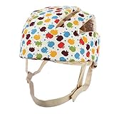 ベビーヘルメット 帽子 乳幼児 赤ちゃん守る サイズ調整可 衝撃怪我防止 頭保護 衝撃緩和 (花柄)