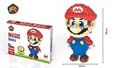 ダイヤモンド 小さな粒子 積み木 ブロック 知育 玩具 贈り物 誕生日プレゼント スーパーマリオ red 1750個