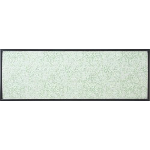 やのまん(Yanoman) 【日本製】 アルミ製パズルフレーム マイパネル ブラック (34×102cm) パネルNO.9-T セルカバー (透明シート) 特許取得済 バネ状トンボ使用 吊りひも付き UVカット仕様 パネル 額 黒 パズル Frame