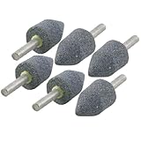 uxcell 軸付砥石　研磨ビット　ビット　研磨　ダイヤモンド　ドリル　セラミック　石　金属　グレー　20×34mm　62mm　138g