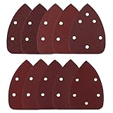 elfishjp サンディングペーパー サンドペーパー ダブルアクション マジック ペーパー ディスク サンダー 5穴 40/60/80/100/120/180/240/320/400/800 三角形