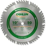 Oshlun SBW-100050 10-Inch 50 Tooth 4 and 1 Combination Saw Blade with 5/8-Inch Arbor [並行輸入品]