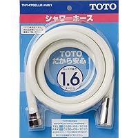 TOTO シャワーホース L=1600mm 本体側ねじW24山20 ホワイト THY478ELLR#NW1