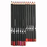 12pc Italia Deluxe Ultra Fine Lip Liner set of 12 color by Italia Deluxe