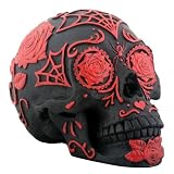 Black and Red Tattoo Sugar Skull [並行輸入品]
