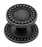Brainerd PBF800V-PEO-C7 32mm Beaded Cabinet Hardware Knob w/Backplate [並行輸入品]