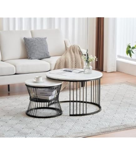 IKEA  VITTSJÖ ヴィットショーネストテーブル VITTSJÖ ヴィットショー ネストテーブル2点セット, ブラックブラウン