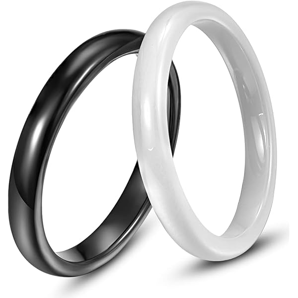 Amazon | Y-YING セラミック メンズ リング 指輪 結婚 指輪