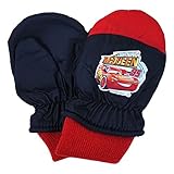 ディズニー カーズ 子供 ミトン手袋 笛つき スキー手袋 防寒 雪用手袋 雪遊び 通園 冬物 fo-fp21250 ブラック×レッド