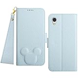 Mo-Somnus AQUOS sense2 ケース 手帳型 SH-01L SHV43 SH-M08 ケース Android One S5 ケース SHARP アンドロイドワン S5 カバー (Ymobile/Softbank 兼用) アクオス SH01L ケース SHV43 カバー アクオスセンス2 SH-01L SHV43 スマホケース 手帳型 カバー 適用 case - 青い