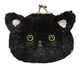 ネコのミュー がま口S ブラック(幅6cmX奥行1cmX高さ8cm) 98853-73