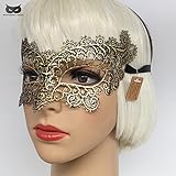 Weryn(TM) ミステリアスエンジェルマスクピーコック不思議な天使のファッションハロウィンクリスマスセクシーなレースのボールマスカレード銀のためにパーティーマスクマスク[ゴールド]