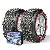 BAOJIADA タイヤチェーン 非金属 軽自動車【チェーン規制対応】非金属 チェーン 雪チェーン 日本製新技術材料 タイヤすべり止め 簡単装着 車用 タイヤ 冬の雪道と凍結道対策 (V2)適応タイヤ：155/70R13 165/70R13 155/65R14 165/60R14 165/65R14