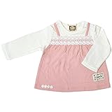 2017年 春物 UZULAND ウズランド キャミ重ね着風 長袖Ｔシャツ ピンク◇90cm