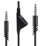 logitech Astro A10 A40 A30イヤホン 交換用 ヘッドフォンケーブルヘッドフォンケーブル延長コードライン (black)