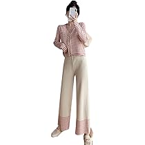 セットアップ ニット ウエストゴム ゆったり ガウチョパンツ17 dh0641-1.jpg