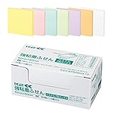 コクヨ 付箋 強粘着 K2 50mm×50mm パステル 90枚×10冊 7色 K2メ-KP5050X10