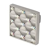 Wisdom石4206sn-mu Cocoサテンニッケルでマルチカラークリスタルキャビネットノブ、1 – 5 / 32 "