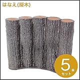 プラ擬木 はなえ80 樹脂製擬木 5連平行アーチ H300 プラスティック擬木 お庭の縁取り 花壇　お庭の間仕切 花壇材 (5本セット)