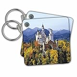 KC _ 81792 Danita Delimont – – ノイシュヴァンシュタイン城、バイエルン、ドイツ – 城eu10 rer0071 – Ric Ergenbright – キーチェーン set of 2