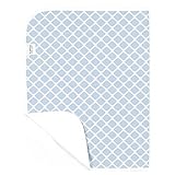 Kushies（クーシーズ）100%コットンフランネル おむつ替えシート 51×76cm (ラティス ブルー)