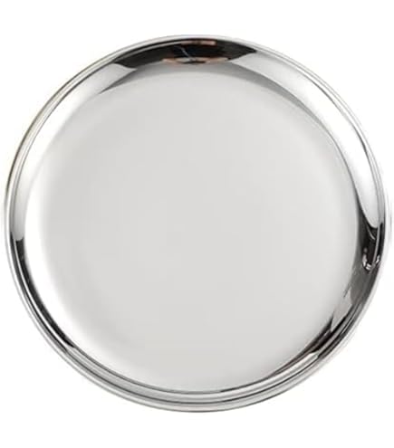 トレー  お盆 おぼん 銀製品 銀食器 Amazon｜トレイステンレス 丸型 シルバー お盆 丸盆 お盆 カフェ