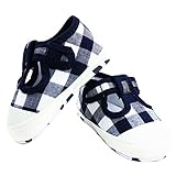 ING STYLE ベビーシューズ チェック柄 足裏までかわいい 6ヶ月～2歳 (11cm)