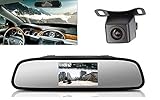 【Lifepower】 バックカメラ セット 4.3インチ ルームミラー + 高画質 小型 防水 バックカメラ の お得 な セット 2チャンネル 搭載 12V専用 LP-403CA0119N