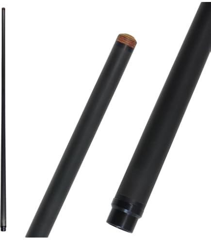 Amazon.co.jp: KHEALING ビリヤード キュー カーボン 黒電木皮頭 PVC+