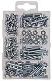 The Hillman Group 591518 Small Machine Screws with Nuts Assortment, 195-Pack [並行輸入品]