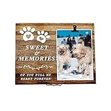 ペットメモリアルメモリー - お悔やみの写真フレーム 犬 猫 首輪ホルダー 犬の写真フレーム メモリアルギフト 記念 ペットロスギフト 犬