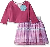 Pippa & Julie Little Girls' Toddler and Toddler Printed Skirt and Knit Shirt Set Multi 2T [並行輸入品]